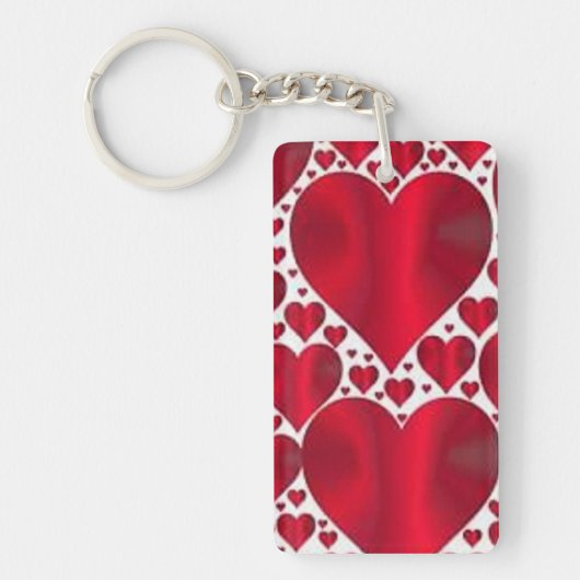 RODE HOORZITTEN VOOR VALENTIJNSDAG SLEUTELHANGER (Voorkant)