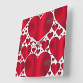 RODE HOORZITTEN VOOR VALENTIJNSDAG VIERKANTE KLOK (Hoek)