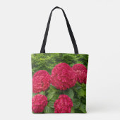 Rode Hortensia Tassen Tas (Achterkant)