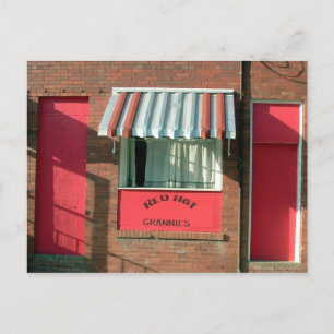 Rode hotgrannies briefkaart