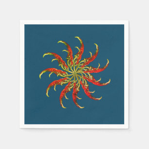 Rode hotpannen servet