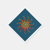 Rode hotpannen servet (Hoek)