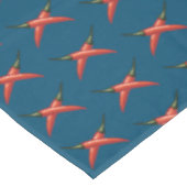 Rode hotpannen tafelkleed (Gekanteld)