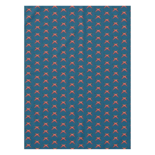 Rode hotpannen tafelkleed (Voorkant)