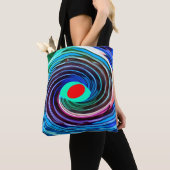 Rode hotspot art mode tote bag (Dichtbij)