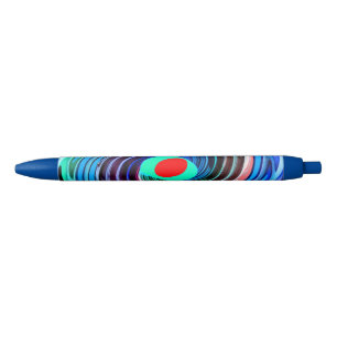 Rode hotspot blauwe inkt pen