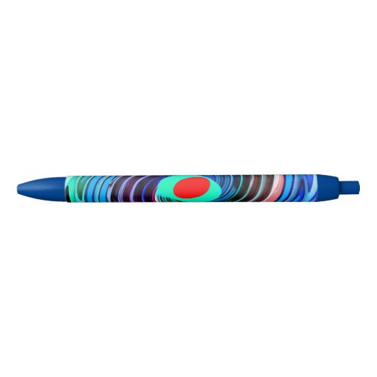 Rode hotspot blauwe inkt pen (Voorkant)