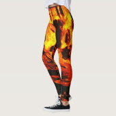 Rode hotstromende lava leggings (Links)