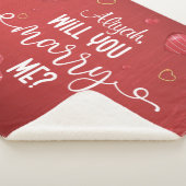 Rode hout — Voorstel voor huwelijk Sherpa Deken (3/4)