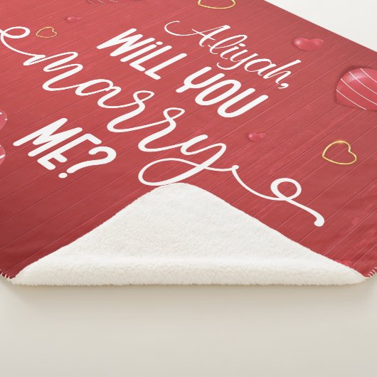 Rode hout — Voorstel voor huwelijk Sherpa Deken (3/4)