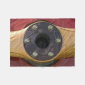 rode houtschroef voor vliegtuigen fleece deken (Voorkant (Horizontaal))