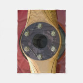 rode houtschroef voor vliegtuigen fleece deken (Voorkant)