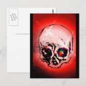 Rode huid briefkaart (Voorkant / Achterkant)