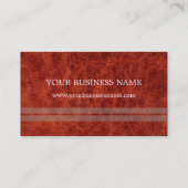 Rode huid | Elegant Visitekaartje (Achterkant)