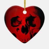 Rode huid keramisch ornament (Voorkant)