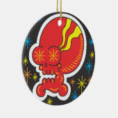 Rode huid keramisch ornament (Rechts)