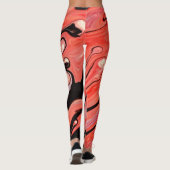 rode huid leggings (Achterkant)