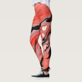 rode huid leggings (Links)