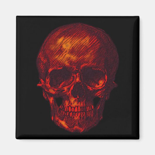 Rode huid magneet (Voorkant)