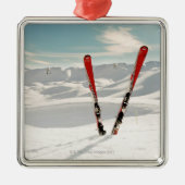 Rode huid metalen ornament (Voorkant)