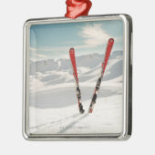 Rode huid metalen ornament (Links)