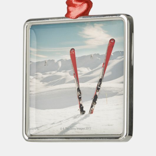 Rode huid metalen ornament (Links)