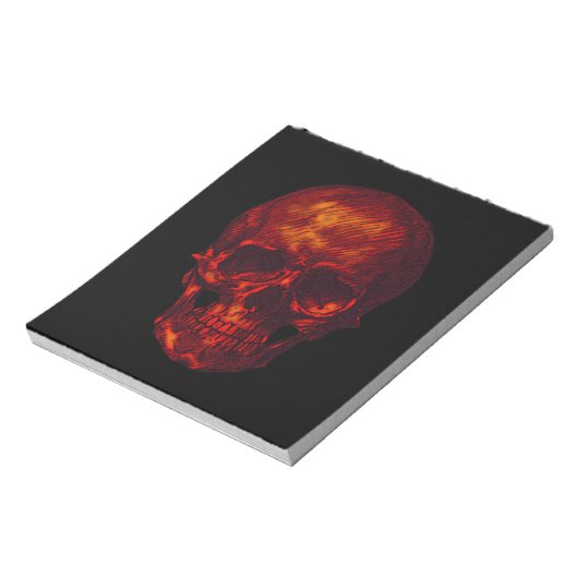 Rode huid notitieblok (Linkerzijde)