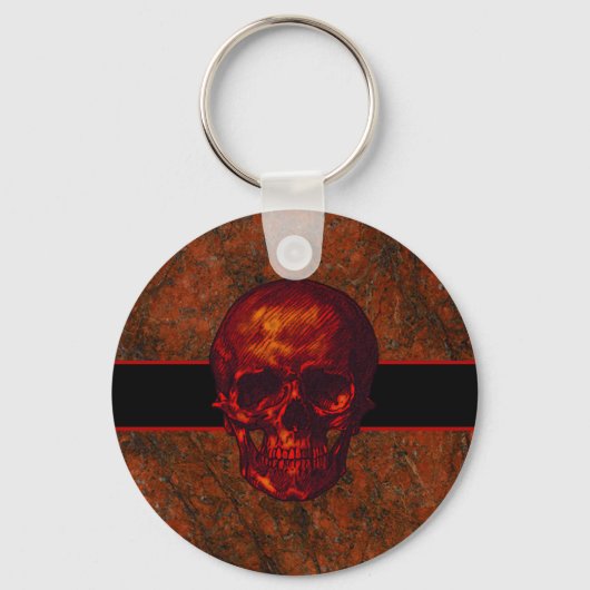 Rode huid sleutelhanger (Voorkant)