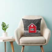 Rode Huis kleur Pop Kussen (Stoel)