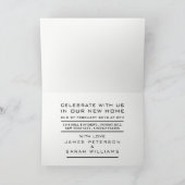 Rode Huis Logo, uitnodiging van de Housewarming Pa (Binnen)