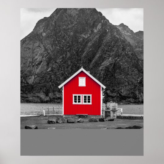 Rode Huis Poster (Voorkant)