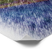 rode Huis tekening Poster (Hoek)