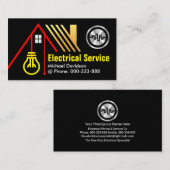 Rode Huismachtlijn Elektro Visitekaartje (Voorkant / Achterkant)