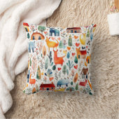 Rode huizen en huizen schattig papier blad kussen (Deken)