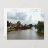 Rode huizen in Porvoo, Finland Briefkaart (Voorkant / Achterkant)