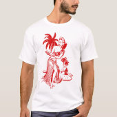 Rode Hula Meisje T-shirt (Voorkant)
