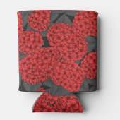 Rode hydrangea blikjeskoeler (Achterkant)