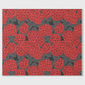 Rode hydrangea cadeaupapier (Vlak)