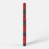 Rode hydrangea samsung galaxy hoesje (Rechterkant)