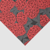 Rode hydrangea tissuepapier (Detail)