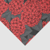 Rode hydrangea tissuepapier (Detail)