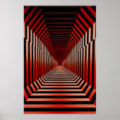 Rode hypnotische illusies poster (Voorkant)