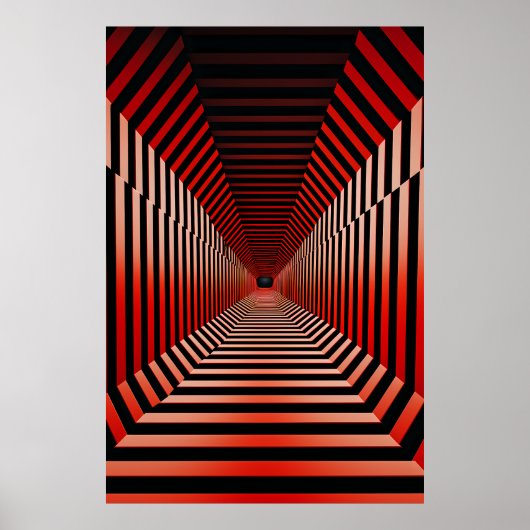 Rode hypnotische illusies poster (Voorkant)