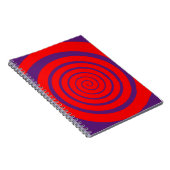 rode hypnotische spiraal afbeelding notitieboek (Rechterzijde)