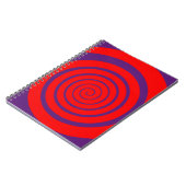 rode hypnotische spiraal afbeelding notitieboek (Linkerzijde)