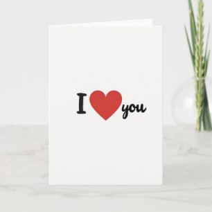 Rode I Love You Kaart