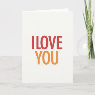 Rode I Love You Klassieke Kaart