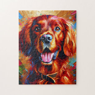 Rode Ierse Setter Honden Acrylprint Hondenliefhebb Legpuzzel