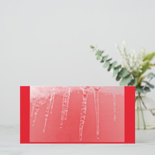 Rode ijskegels (Staand voorkant)