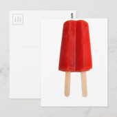 Rode ijslolly briefkaart (Voorkant / Achterkant)